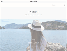 Tablet Screenshot of fa-ssion.com